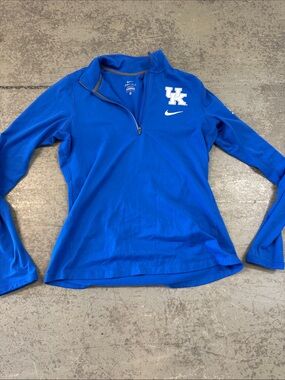 Nike Royal Blue University of Kentucky Wildcats 1/4 Zip Pullover